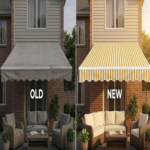 Toldo de repuesto impermeable que protege tu terraza del sol intenso 6