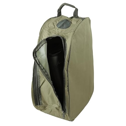 DJV Sac à bottes - Protection pratique pour bottes de chasse humides - Convient jusqu'à une hauteur de tige de 53 cm - Pliable de manière compacte - Filet de ventilation, anse de transport, fermeture