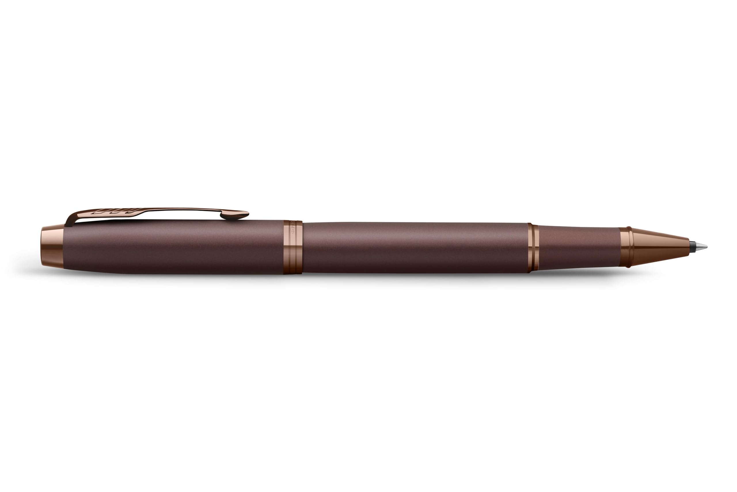 PARKER IM Professionals Monochrome Tintenroller mit Gravur | Premium Stift | Geschenkbox | schwarze Mine | personalisiertes Geschenk | Namen | Geburtstag (Burgundy)