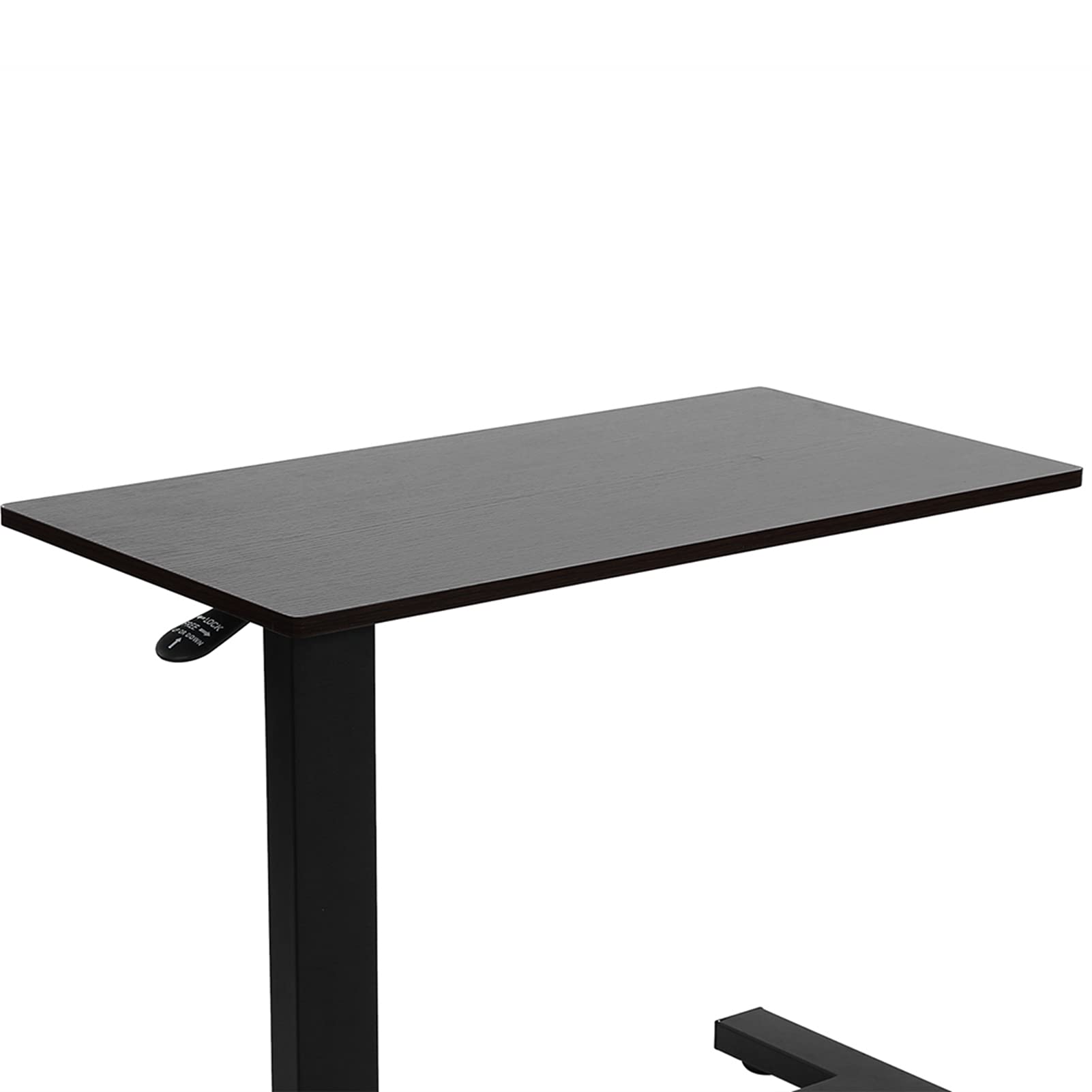VASAGLE Tavolino Ausiliario con Ruote Nascoste, Tavolo per Divano con Altezza Regolabile, Base a Forma di C, Scrivania per Computer Portatile, Tavolo Sollevatore per Scrivere, Disegnare, Leggere