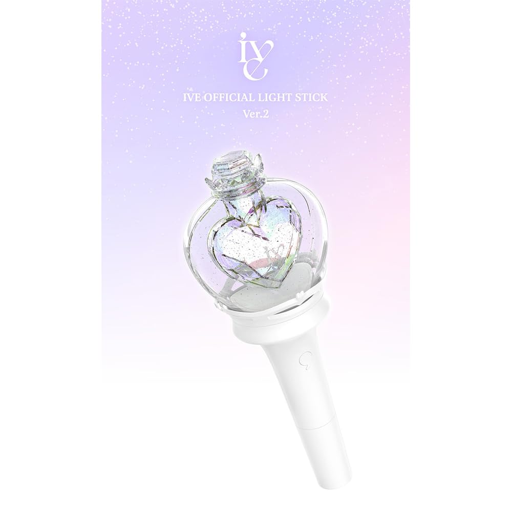 KPOP HEAVEN IVE Official LIGHTSTICK VER.2 + 3 tarjetas fotográficas adicionales