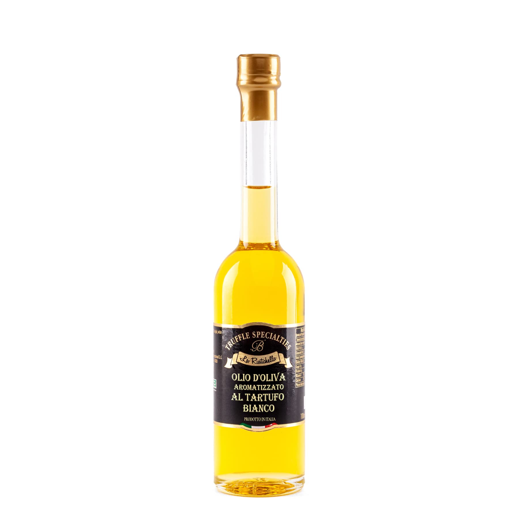 La Rustichella - Set Patè al Tartufo Bianco 90g & Olio al Tartufo Bianco 100ml , Vegan , Gluten Free , Cholesterol Free - Prelibatezze Italiane