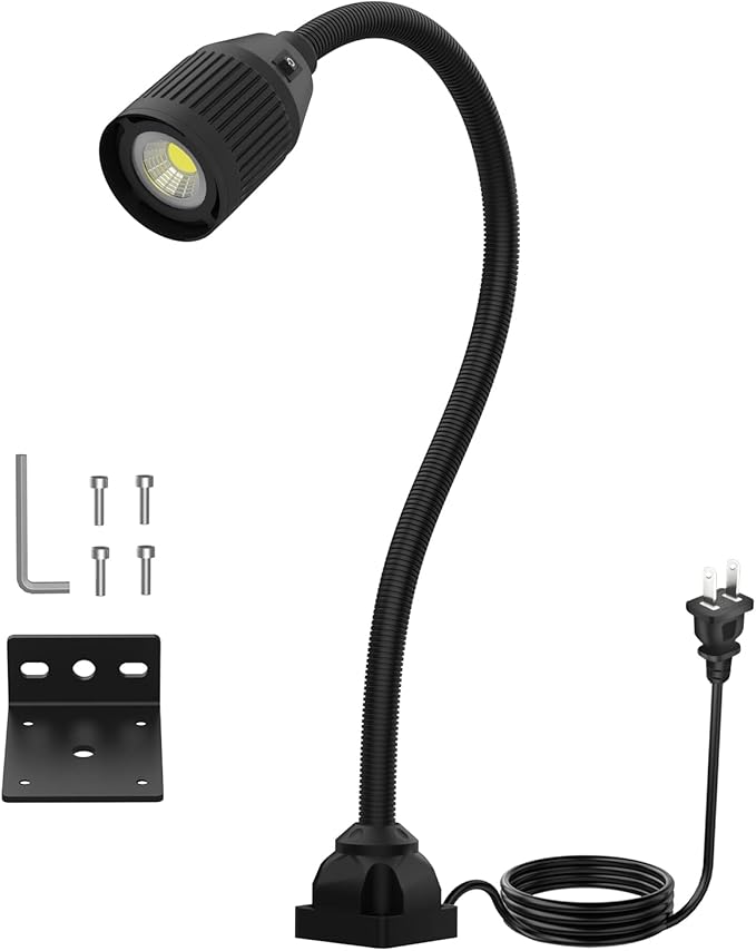Led Work Light, Led Flexible Gooseneck Light 500 Lumen 120 Volt Fixed