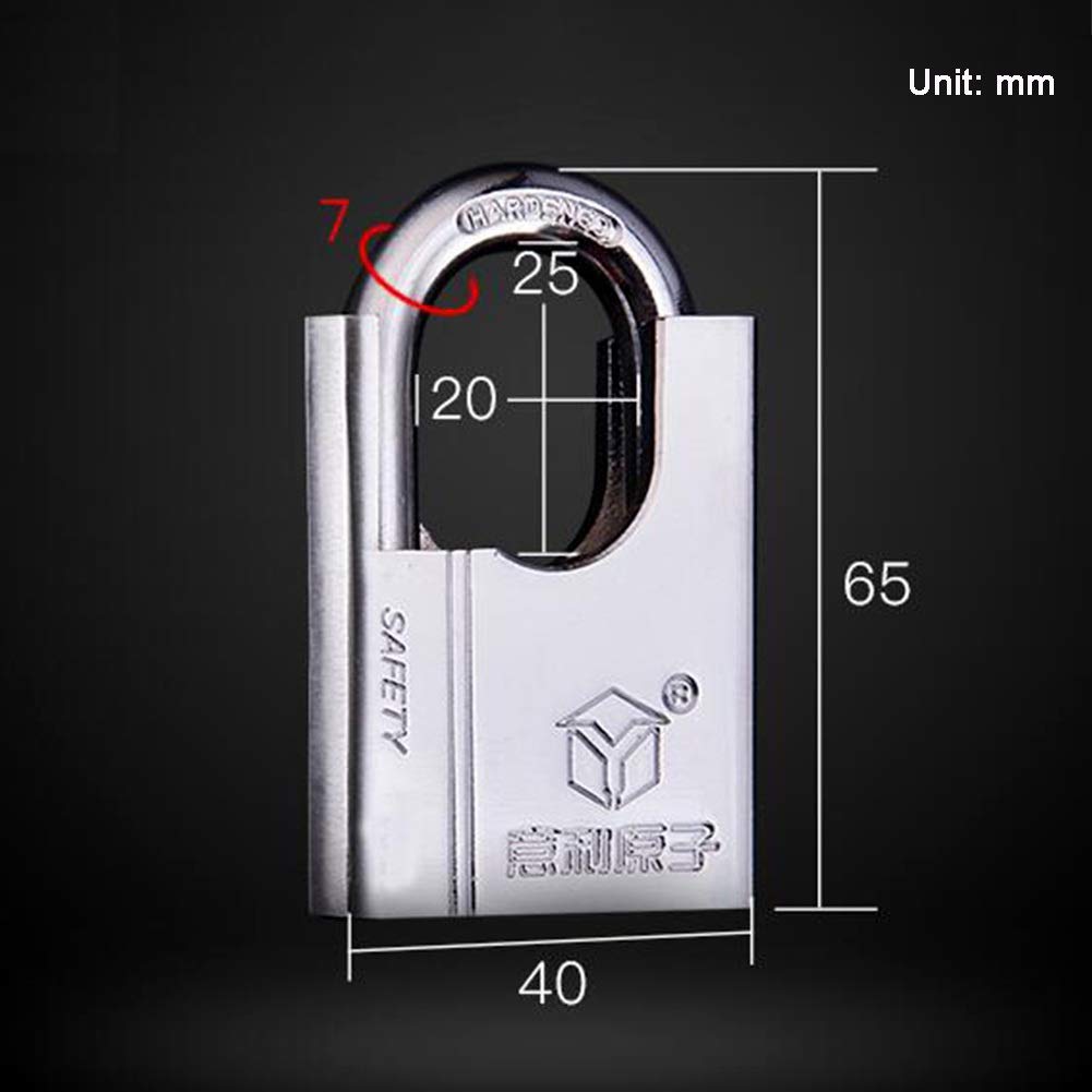 Cadenas Haute Sécurité 40mm - Acier Allié Anti-rouille 4 Clés - Extérieur