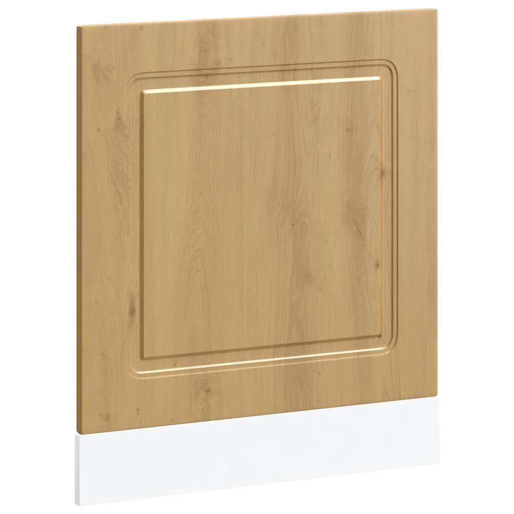 Tomostar Façade de Porte Lave Vaisselle, Panneau de Lave-Vaisselle Accessoire pour Lave-Vaisselle Cuisine Kalmar chêne Artisanal 60x1,5x67 cm
