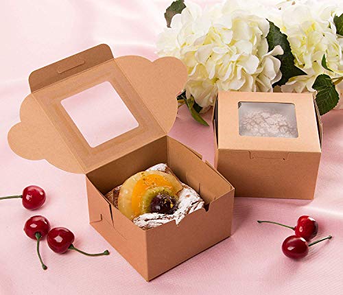 Image of Pack of 10 (Size,6X6X2),Brownie Box 4 Brownie Holder