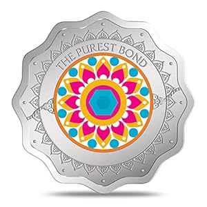 MMTC-PAMP 999.9+ Pure 20gm Silver Raksha Bandhan Coin Gift for Sister, Rakhi Gift for Brother & Sister 7 518lVN3Dr9L. SL500 . SS300