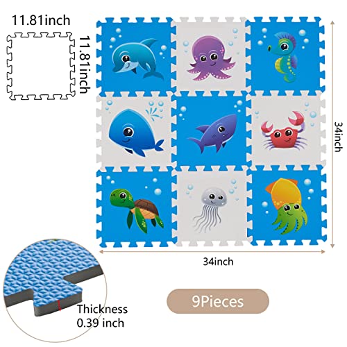 Play 10 SG01PL10YXD06-N Puzzle Play Mat, Foam Floor Tiles thumb #5