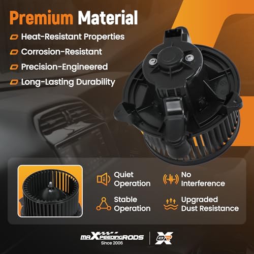 Image of maXpeedingrods AC Heater Blower Motor with Fan Cage 700288 Fits for Ford E-Transit 2022-2023 Ecosport 2018-2022 Fiesta 2011-2019 Transit 150 /250 / 350 2020# PM4063 BK2Z19805H AV1Z19805C FO3126140