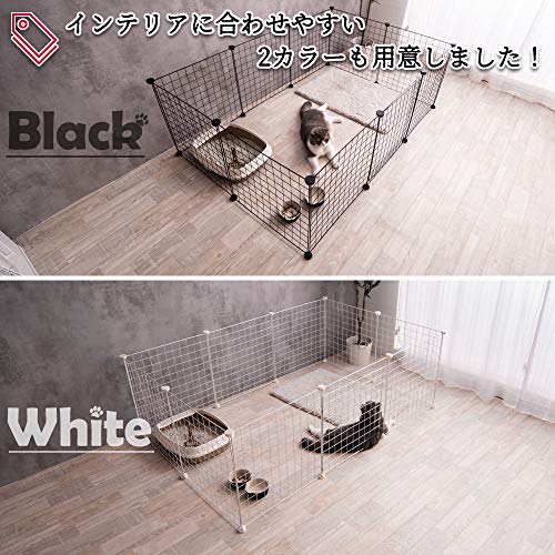 VENTOTA ドア付ペットフェンス プレイサークル 5050 網目スクエアタイプ12枚 の商品画像 7