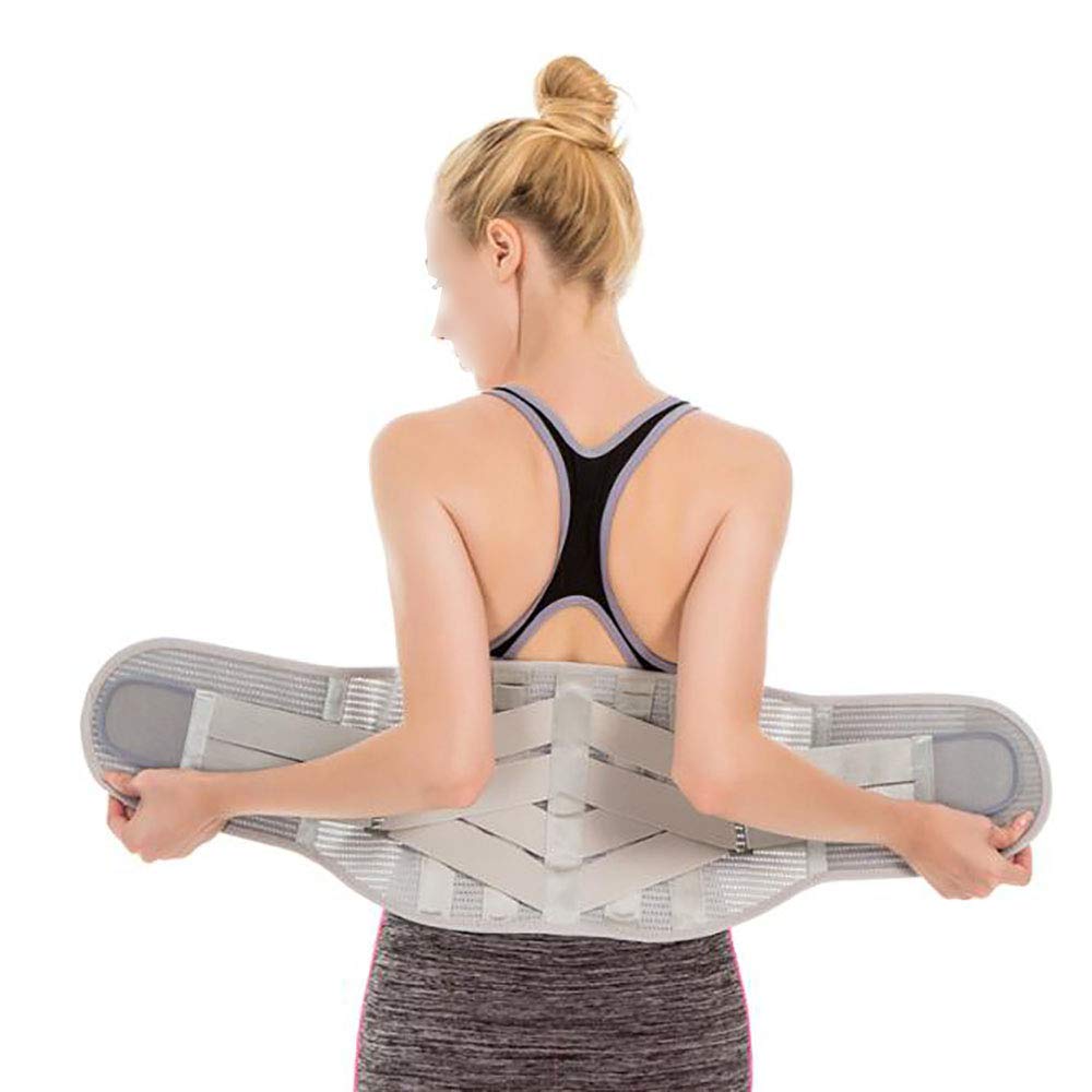 CMBSSTFC Supporto Lombare - Tutore per la Schiena in Tessuto Composito - Cuscinetto Lombare Rimovibile - Tutori per la Schiena per Sciatica, scoliosi ed ernia del Disco,XXL
