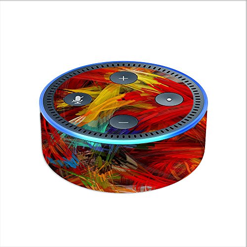 Skin Decal Vinyl Wrap for Amazon Echo Dot 2 (2nd Generation) / Paint Strokes
