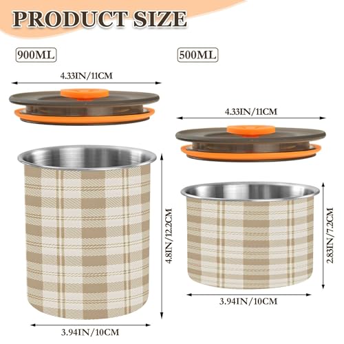 Envase hermético para café acero inoxidable 30 oz miniatura 3