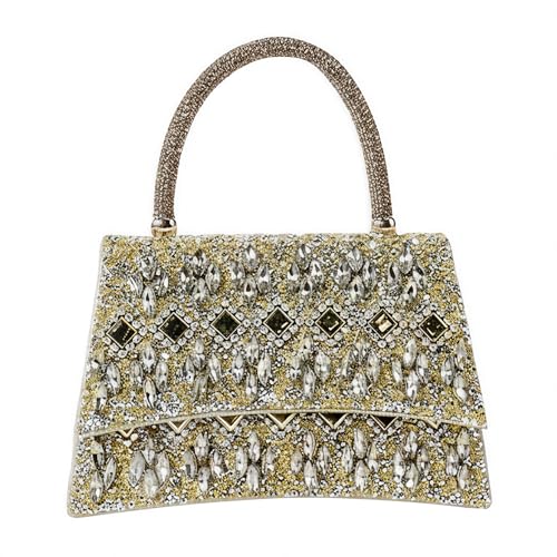 Image of Gripit Rhinestone Evening Handbag Dressy Glitter Sparkle Wristlet Clutch Purses for Women Wedding Prom