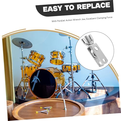 Pinza para montar cowbell para set de batería, soporte duradero para cowbell para instrumentos de percusión para mejor desempeño y estabilidad miniatura 7