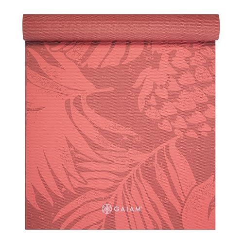 Image of Gaiam Print Yoga Mat, Non Slip Exercise & Fitness Mat for All Types of Yoga, Pilates & Floor Exercises
