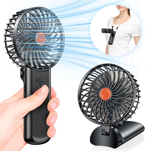 Mini Ventilateur Portable Silencieux Rechargeable - Petit Ventilo Batterie Ventilateurs Portatif USB...