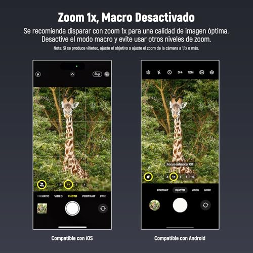 Teleobjetivo de 58mm con clip de 17mm para cámara de móvil y fotografía de retrato 5