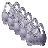 QIANDAN BHS Frauen Spitze BH Bequeme Schöne Dessous Damen Sexy Bras Unterwäsche BH Trägerlos Große BrüSte Reizwäsche Kaufen BH Trägerlos Rückenfrei Unterwäsche Auf Rechnung Bestellen