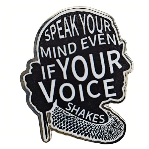 Ficsowy Speak Your... Enamel Lapel Pin, Quote Empowerment Quote Badge, Feminist Pin Lapel Badge for...