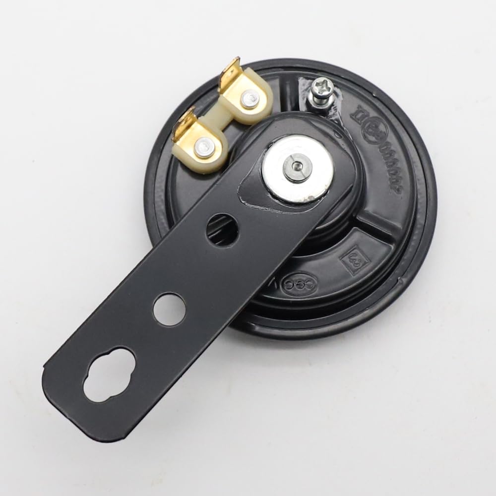 LVEE DL70 10 Cuerno Eléctrico Universal para Motocicleta Altavoz Redondo Impermeable 12V 1.5A 105dB Pequeño Cuerno Negro