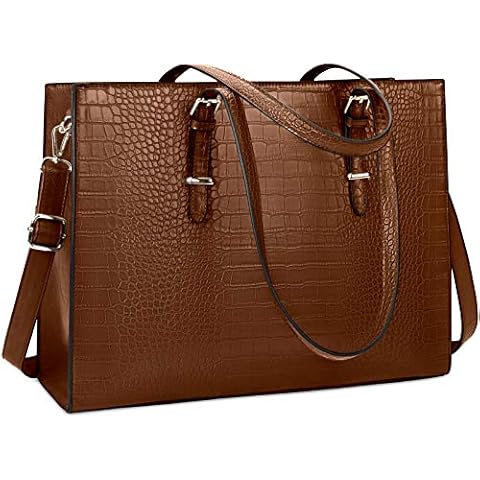 Lubardy 15.6 Inch Leather Laptop Bag Cover