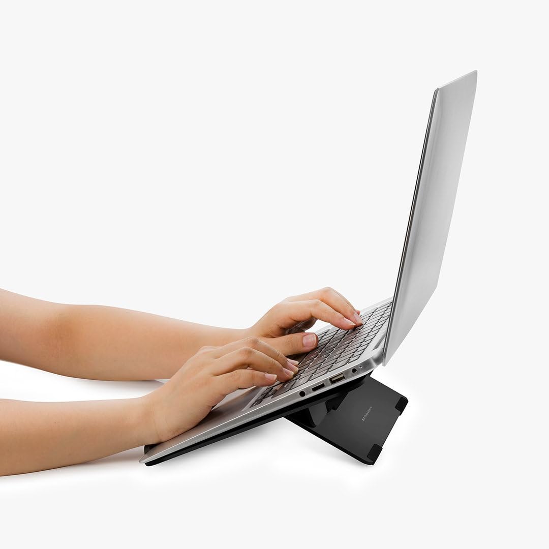 DailyObjects Aros Adjustable Folding Laptop/Tablet Stand at 3 Angles | Ideal tilt for Drawing/Writing/Viewing | Aluminum Finish | Suitable for Table/Desk/Bed DailyObjects Aros Adjustable Folding Laptop/Tablet Stand at 3 Angles | Ideal tilt for Drawing/Writing/Viewing | Aluminum Finish | Suitable for Table/Desk/Bed