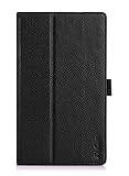 Dell Venue 8 7000 7840 Android Tablet Protective Case with bonus stylus pen - ProCase Flip Stand Leather Folio Cover for 2015 Dell Venue 8 7000 Series 7840 Android Tablet (Black)