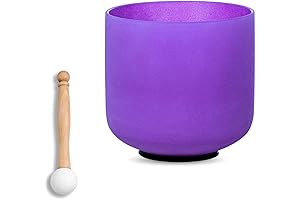 Purple Quartz B Note Crown Chakra Quartz Crystal Singing Bowl