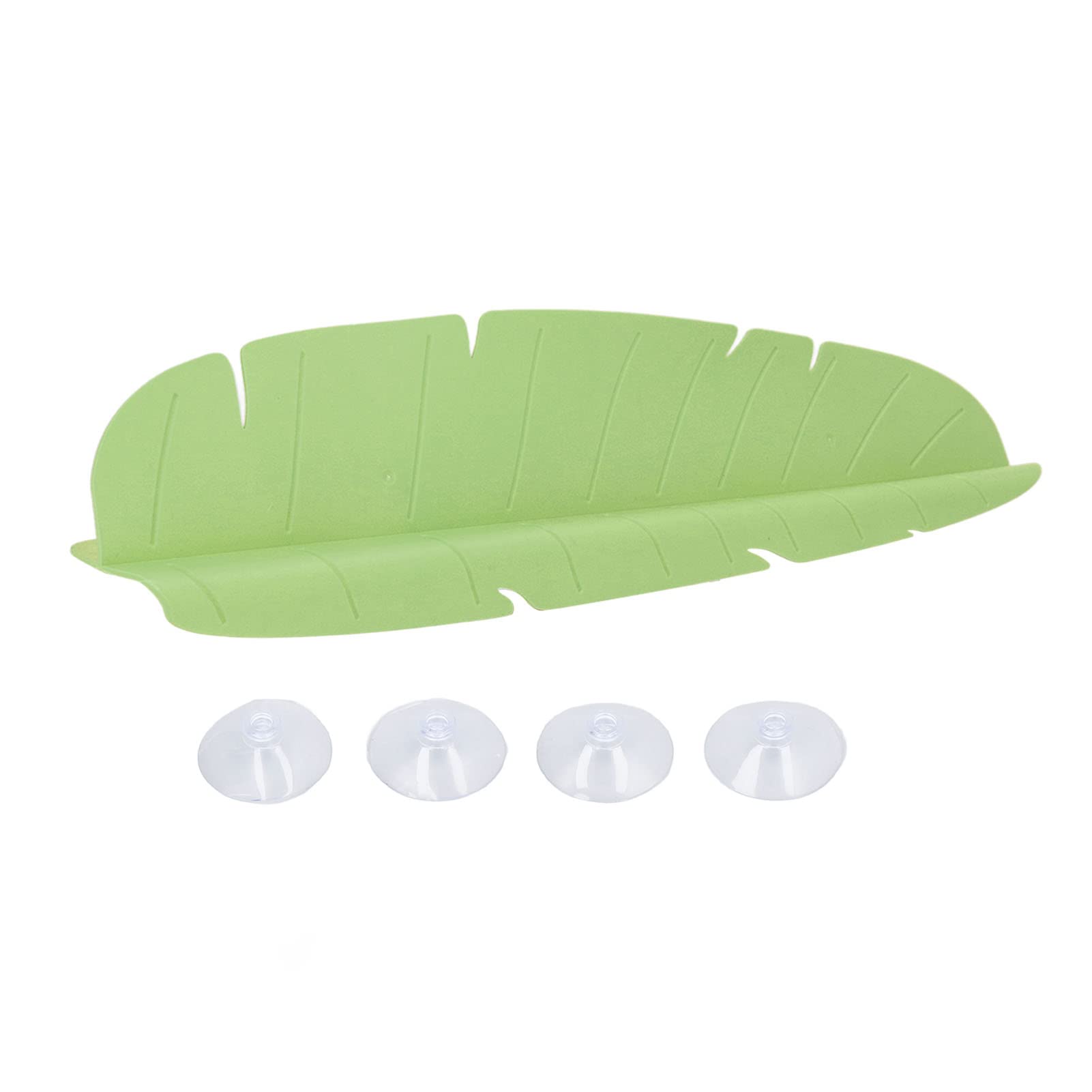 Yosoo Banana Leaf Kitchen Sink Water Splash Guard, Reusable Water Sink Splashing Guard, Prevents Water from Spilling Out and Staining Clothes and Floors, for Washing Dishes or Vegetables(Green)
