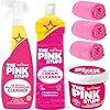 6-Pack BUNDLE | The Pink Stuff All Purpose Multi-Purpose Spray 750ml, Miracle Cleaning Paste 500g, Miracle Cream Cleaner 500ml, Comes With 3 Microfibre Cloths