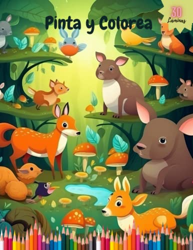 Pinta y Colorea: Animales de Fantasía. Mi Primer Libro Infantil de Colorear para Niños.