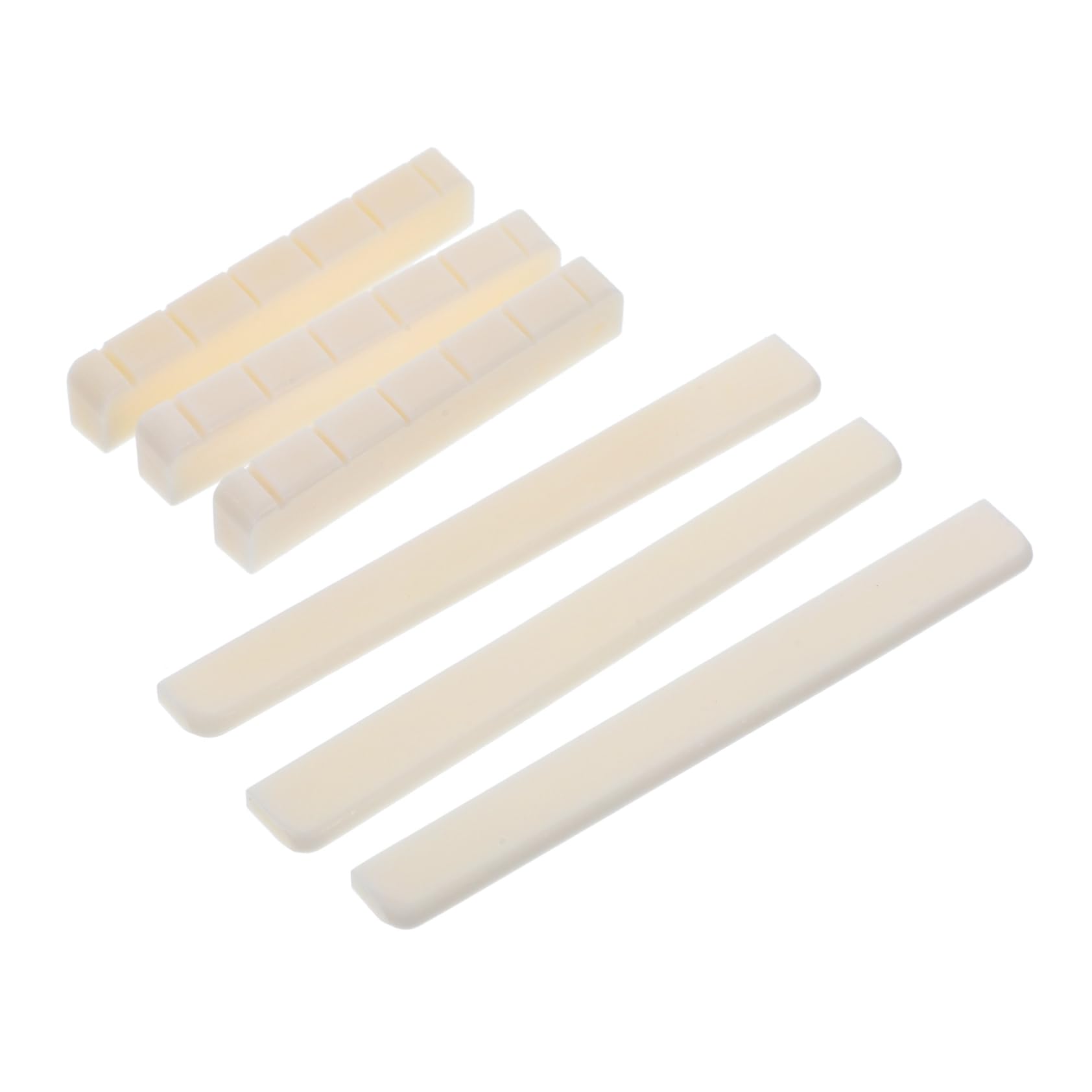 HANABASS 3 Pairs String Classical Guitar Bridge Replacement Natural Cow Bone Saddle Nut for Enhanced Sound Quality Easy Installation and Comfortable Playing Experience
