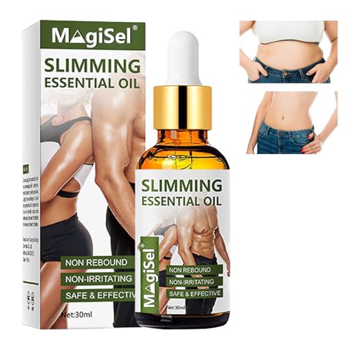 Aceite Esencial Adelgazante, Quemar Grasa Aceite para Adelgazar, Quemador de grasa, Aceite para masajes para quemar grasa, Caliente y delgado para dar forma a la cintura Abdomen y piernas, 30ml