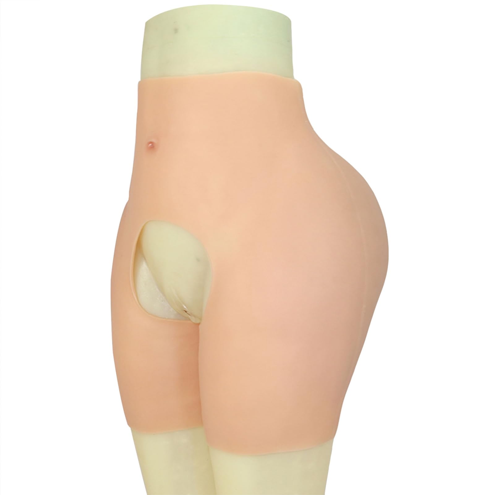 FSYH Siliconen slipje voor crossdresser vrouwelijke nep-billen Hip Enhancer Shapewear Padded Push Up Panty voor dames,Wheat skin,hip1.2cm