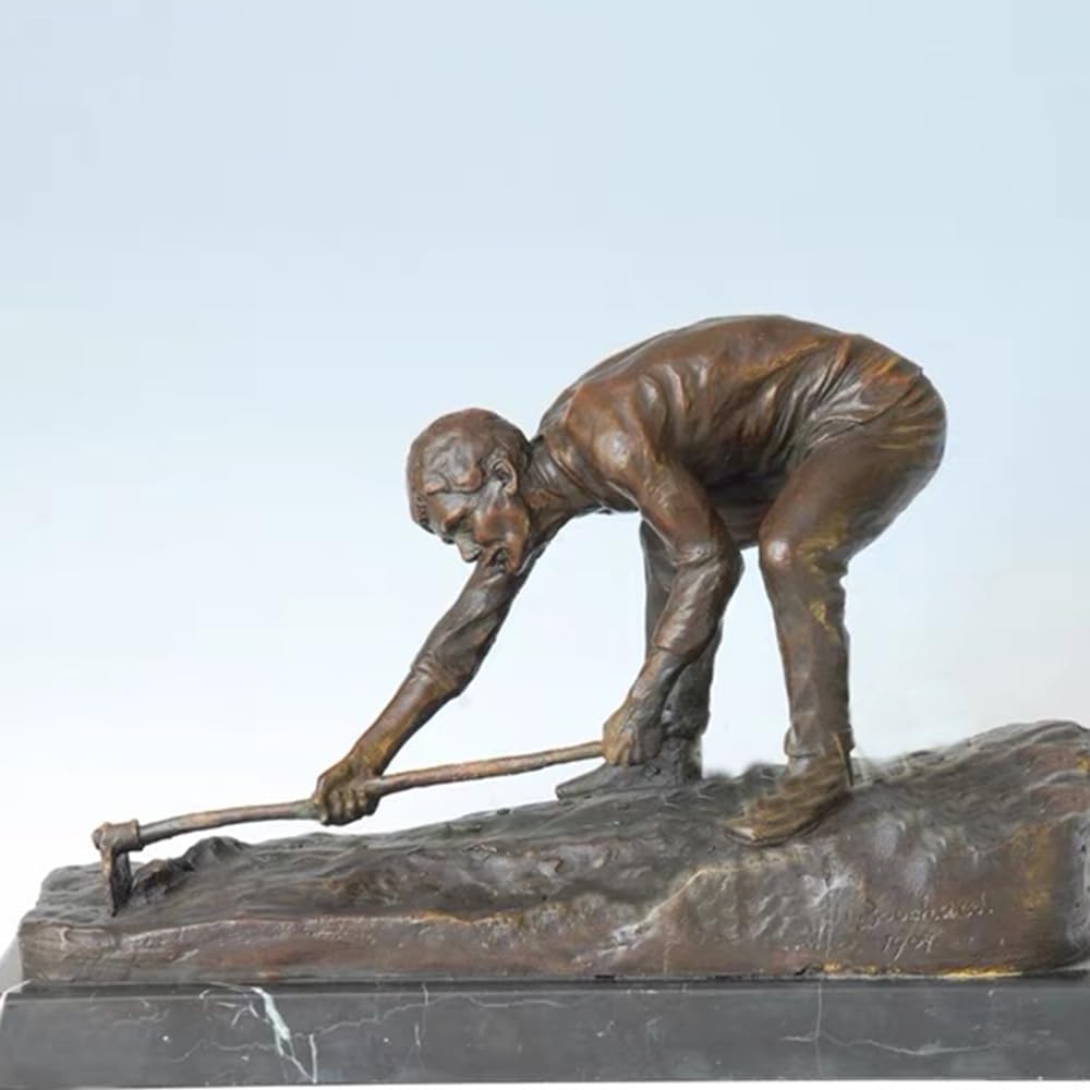 Miedziana rzeźba motyka miedziana statuetka dekoracja domu