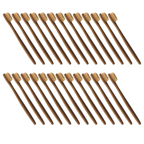 Brosses à dents bambou x50 à poils souples pour toute la famille