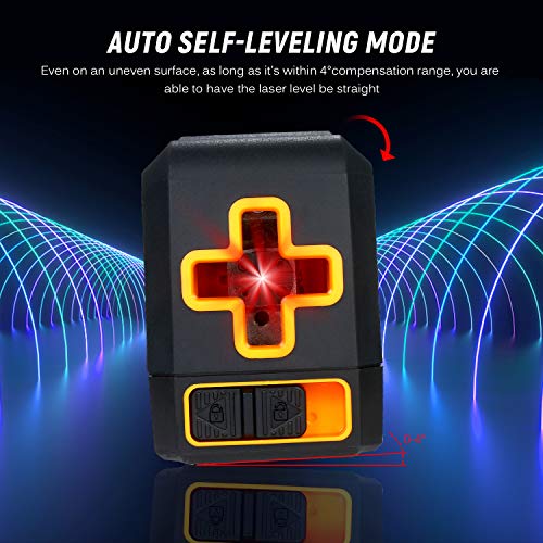 OWSOO Nível de laser Autonivelador de linha cruzada horizontal e vertical profissional Auto-nivelame