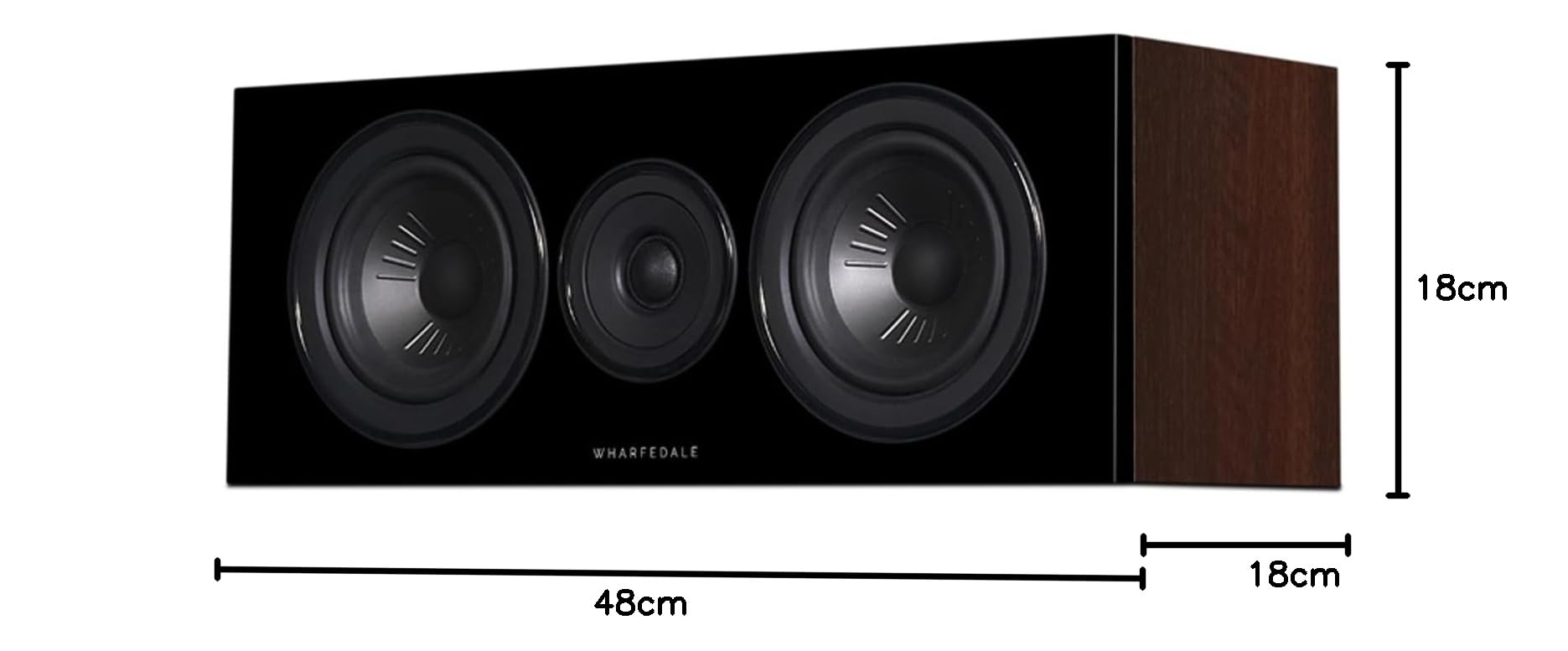 Wharfedale Diamond 12.C altoparlante centrale, Noce