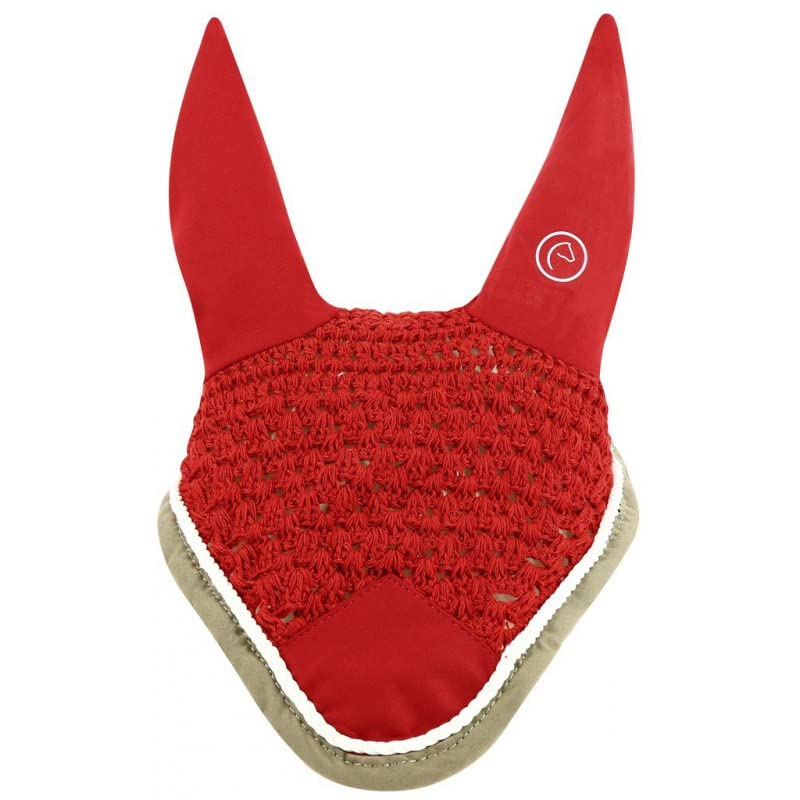 EQUITHEME Bonnet Polyfun - Couleurs - Rouge, Taille Equipement Cheval - Poney