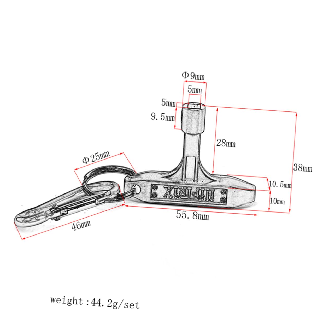 ibasenice Key for Drum Standard Drum Key Fretboard Inlay Stickers Purple Shift Knob Cases for Clarinets Drum Key for Jazz Drum Keys Drum Tuning Key