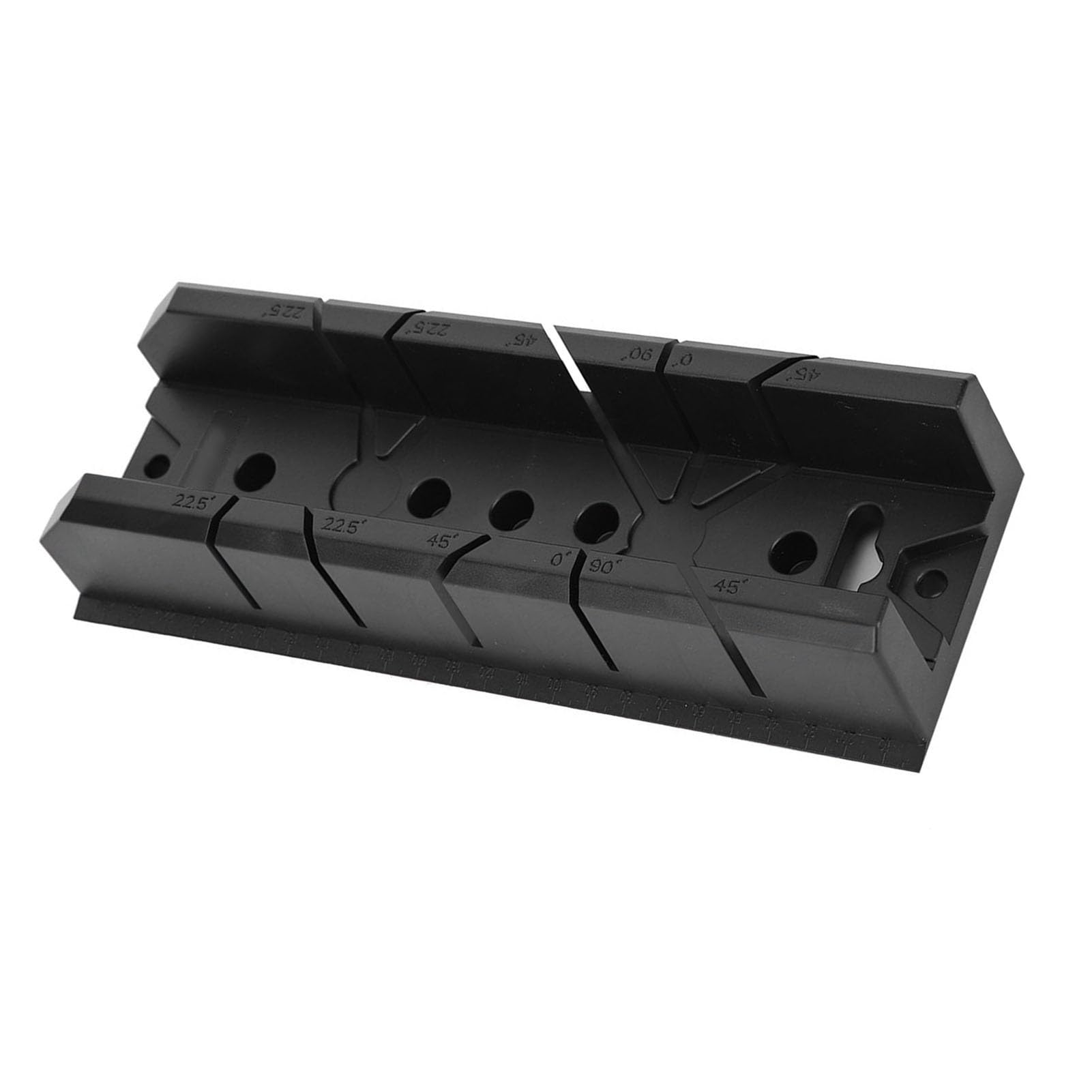 Caja de Ingletes Multifuncional para Carpintería - Corte Oblicuo e Inglete con Ángulos 0°, 22,5°, 45° y 90°, Precisión en Biselados para Resultados Profesionales