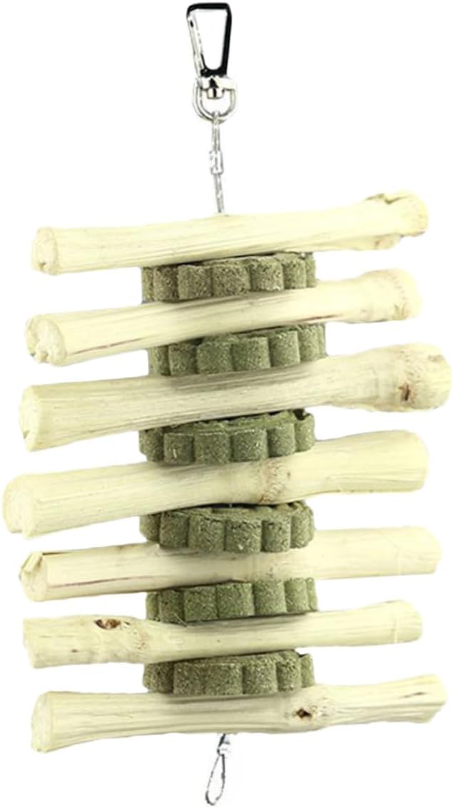 2Pcs Bunny Chew Alfalfa Cake for Rabbits Animal Molar Pet Supply for Plant-Eating Teeth Grinding and Digestion Support