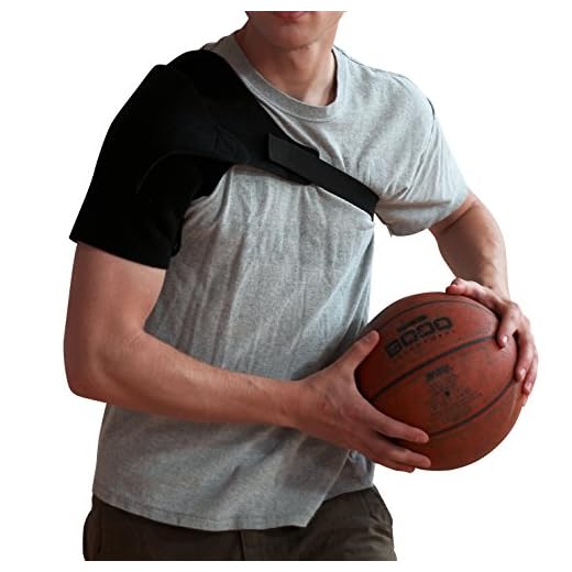 Shoulder Strap Rotator Cuff Brace - Shoulder Pain Relief Compression Sleeve Immobilizer Lightweight Adjustable Neoprene Wrap Dislocated Frozen Right Left Shoulder Women and Men Stealth Support Small