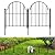 Blingluck Garden Fence, 22 in(H) x 130 in(L) Arched Rustproof Metal No Dig Fence Garden Fence Border, Ground Stake Animal Barrier Fence for Rabbit Dog, Outdoor Decor for Yard & Patio