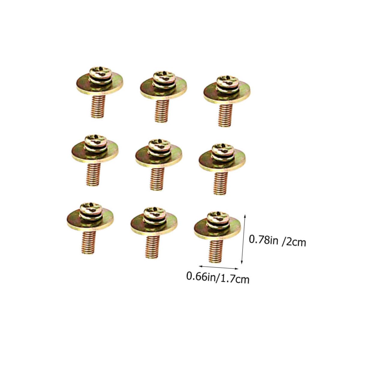 Yardwe Snare Drum Lug Claw Hooks 20pcs Metal Drum Mounting Screws Snare Accessory Kit