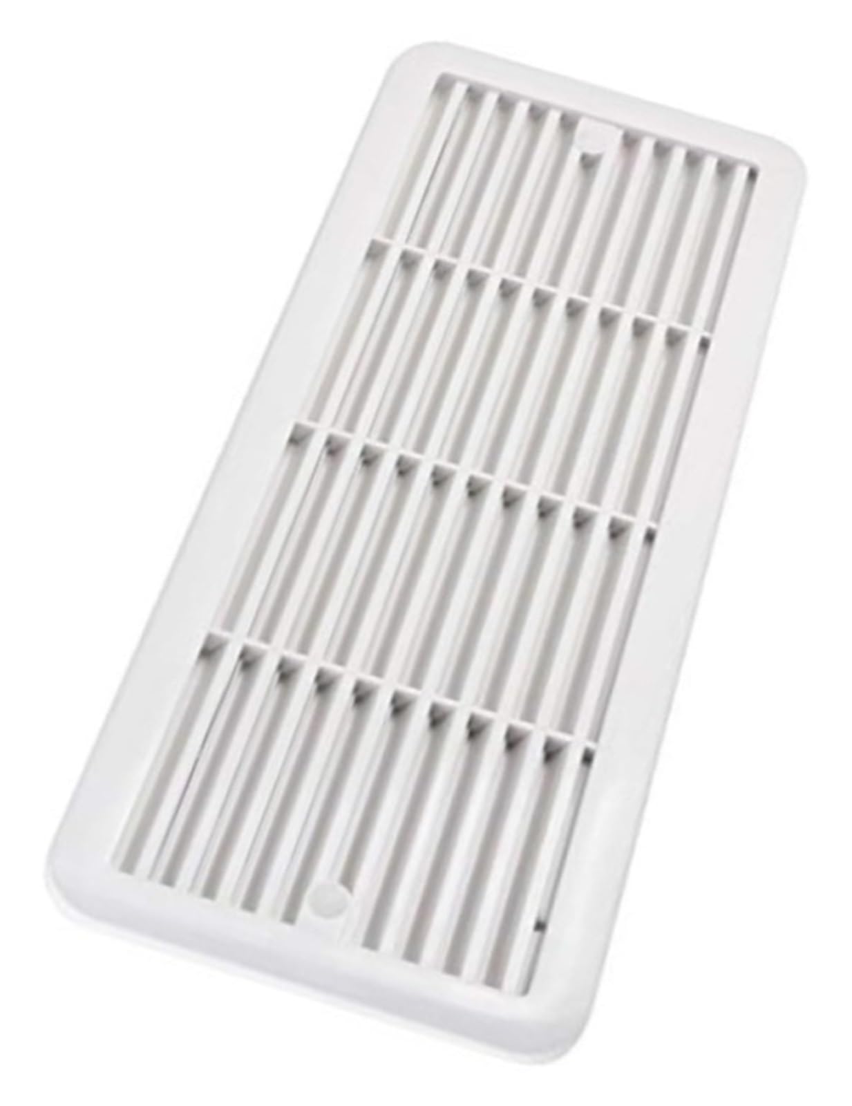 Rejilla de ventilación de montaje for frigorífico Dometic 62445480, 483x186 mm, cubierta de ventilación ABS for frigorífico de caravana, autocaravana o furgoneta camper.(White)