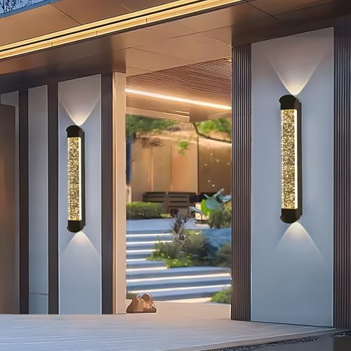 Éclairage mural moderne en aluminium noir mat au design minimaliste de 33cm