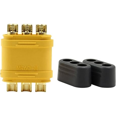 10 Pair 3.5MM 3 Core T-MR60 Plug Sheathed Connector for RC Models