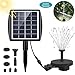 Produktbild Fostoy 2020 Neue Solar Springbrunnenpumpe,2W Solar Teichpumpe mit 7 Düsen, bürstenlose Wasserpumpe für Vogeltränken, Fischteiche, Gartenanlagen und Springbrunnen